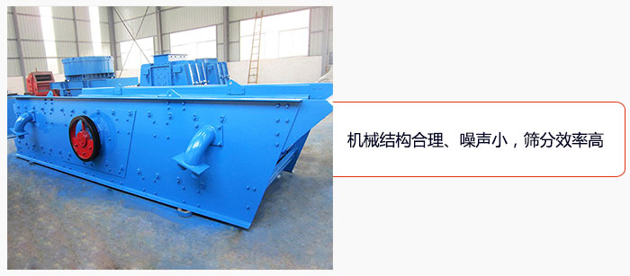 圓振動篩結構合理、噪聲小，篩分效率高