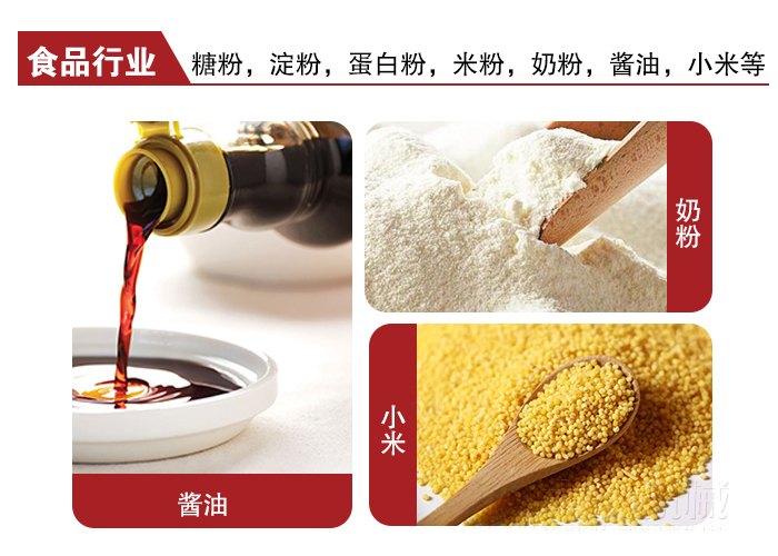 全不銹鋼食品振動篩可用于糖粉，小米，淀粉，蛋白粉，米粉，奶粉，醬油等物料